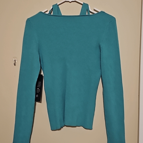 LA RAMBLA Green sweater size M - Picture 4 of 4